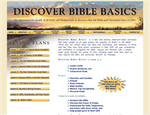 Tablet Screenshot of discoverbiblebasics.org